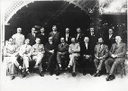 Upravni odbor "Saveza lovačkih društava za Vojvodinu" iz 1932 godine (Budišin Lazar iz Kikinde, prvi red s leve strane prvi)